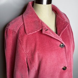 L.L. Bean | Pink Corduroy Insulated Jacket Coat